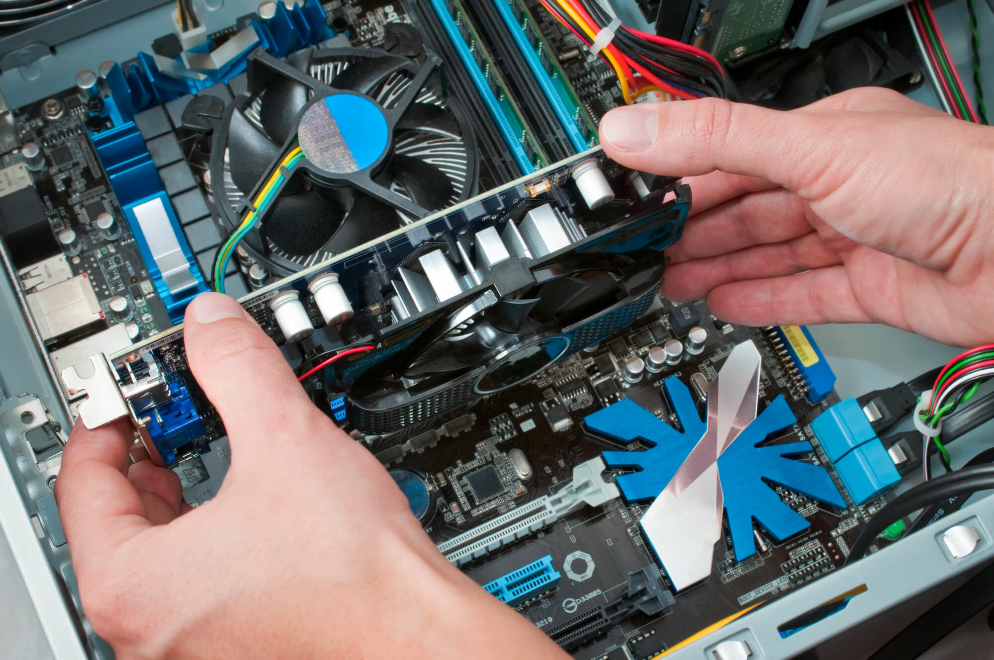 Holding a mother board of computer